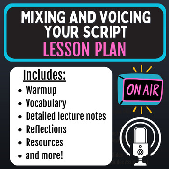 Preview of Mixing and Voicing Your Script [Podcasting Lesson Plan]