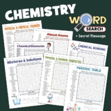 Atoms Mixture Solution Elements Chemistry Word Search Puzz