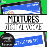 Separating Mixtures Digital Science Vocabulary Resource