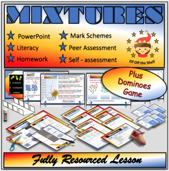 Preview of Mixtures - Fully Resourced Lesson Plus Dominoes Game for Middle School