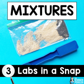 Preview of Mixtures and Solutions Labs in a Snap | 3rd Grade Science Activities Experiments