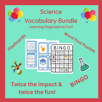 Preview of Bundle Up! Mixtures & Solutions- BINGO & Flashcard Sets Included