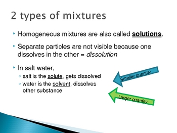 Mixtures and Pure Substances by Jessica's Math Material | TPT