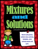 Mixtures and Solutions Activity Packet
