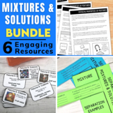 Mixtures and Solutions Activities BUNDLE