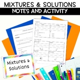 Mixtures and Solutions Activity