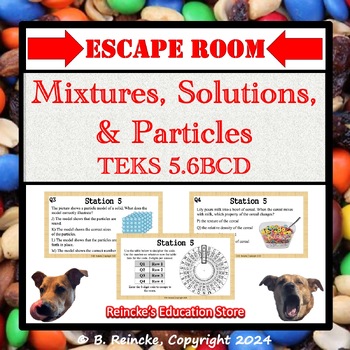 Preview of Mixtures and Solutions Escape Room (5.5BC)