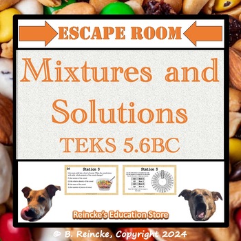 Preview of Mixtures and Solutions Escape Room (5.6BC, formally 5.5BC)