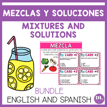 Preview of Mixtures and Solutions | Mezclas y Soluciones | English and Spanish