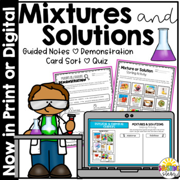 Preview of Mixtures and Solutions {NGSS Aligned 5-PS1}