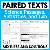 Mixtures and Solutions - Paired Texts - Passages, Activiti