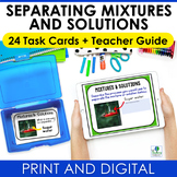 Mixtures and Solutions Review Questions | Task Cards and D