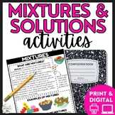 Mixtures and Solutions Sort & Reading Comprehension Activi