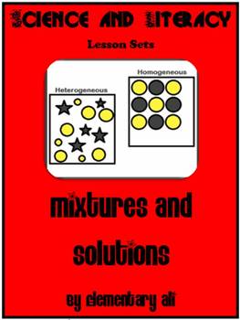 Preview of Mixtures and Solutions Science and Literacy Lesson Set (TEKS)