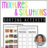Mixtures and Solutions Sorting Activity