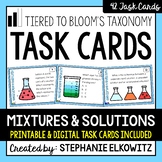 Mixtures and Solutions Task Cards | Printable & Digital