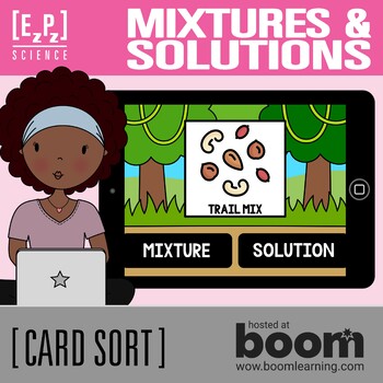 Preview of Mixtures and Solutions Science Boom Cards™- Digital Science Card Sort
