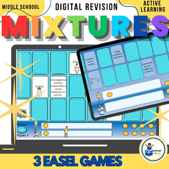 Preview of Mixtures and separating mixtures - Revision Digital resource - Play and learn