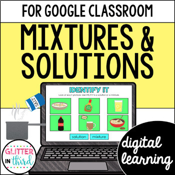 Preview of Mixtures and solutions Activities for Google Classroom