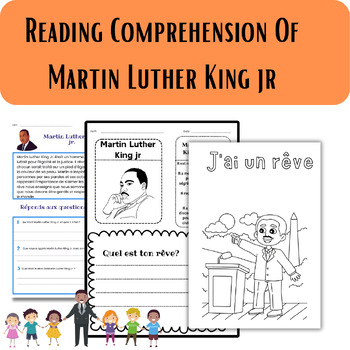 Mlk Martin Luthar king reading Comprehension activities coloring pages ...