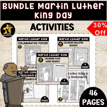 Preview of Mlk Writing Activities 2nd Grade Martin Luther King Jr. Day Worksheets