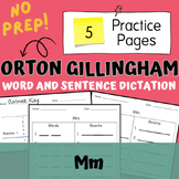 Mm Dictation Words and Sentences Orton Gillingham | Scienc