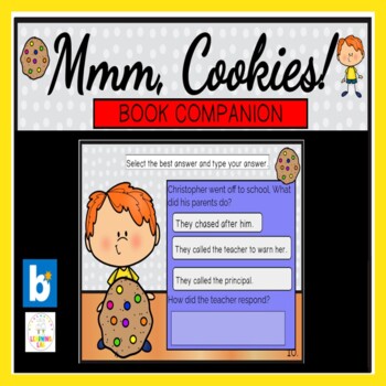 Preview of Mmm Cookies Book Companion BOOM CARDS