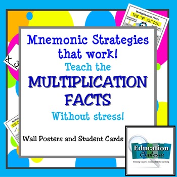 Preview of Mnemonic Strategies That Work:  Teach Multiplication Facts Fast and Make it Fun