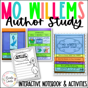 Preview of Mo Willems Author Study Interactive Notebook/ Flipbook/ Lapbook