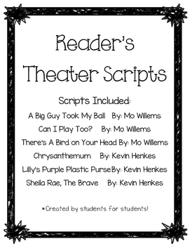 Preview of Mo Willems & Henkes Readers' Theater Scripts