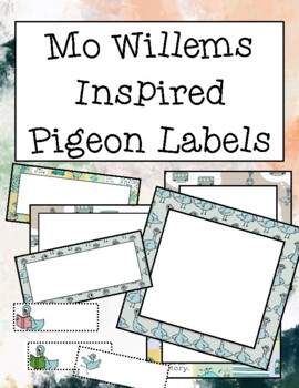 Preview of Mo Willems Pigeon Labels