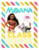 Moana Classroom Decor Set