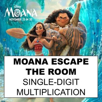 Moana Escape the Room: Single-Digit Multiplication by Coffee Classroom