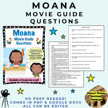 Preview of Moana Movie Guide Questions