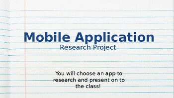 Preview of Mobile App Research Project and Example Project TikTok