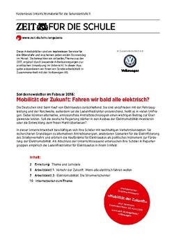 Preview of Mobilität der Zukunft (Upper Intermediate/Advanced German Conversation)