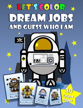 Preview of Mobot Dream Jobs Coloring Book