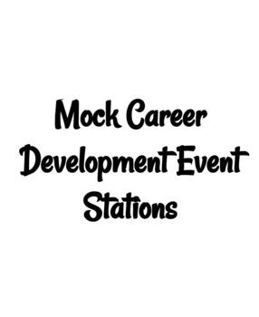 Preview of Mock Career Development Event Stations