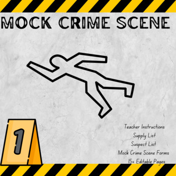 Preview of Mock Crime Scene Project