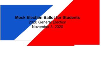 Preview of Mock Election Ballot 2020 Google Form