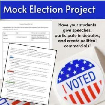 Preview of Mock Election Project- Student Instructions