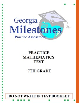 Preview of (7th Grade) Mock Georgia Milestones (GSE) Math Practice Test Bundle