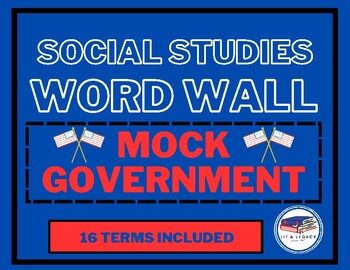 Preview of Mock Government Word Wall