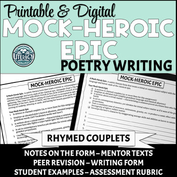 Preview of Mock Heroic Epic - Poetry Writing - Poems Made Easy