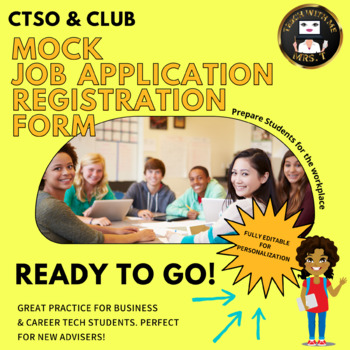 Preview of Mock Job Application CLUB/CTSO Registration Form