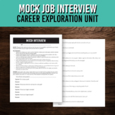 Mock Job Interview for Career Exploration Unit | Middle an