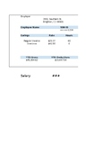 Mock Paystubs with automatic calculations for taxes