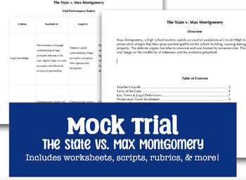 Preview of Mock Trial | Interactive Legal Activity
