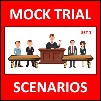 Preview of Mock Trial Scenarios 1 - court simulation for middle school