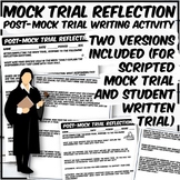 Mock Trial Written Reflection Activity